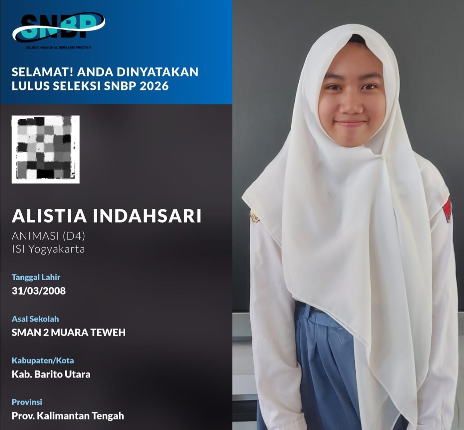 Lulus Seleksi Nasional Berdasarkan Prestasi (SNBP) 2026